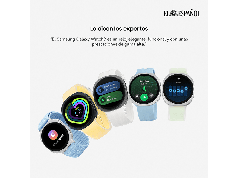 SAMSUNG Galaxy Watch9 BT 40mm — Smartwatch, 32 GB, 2 GB RAM, Grafito, 1.3"
