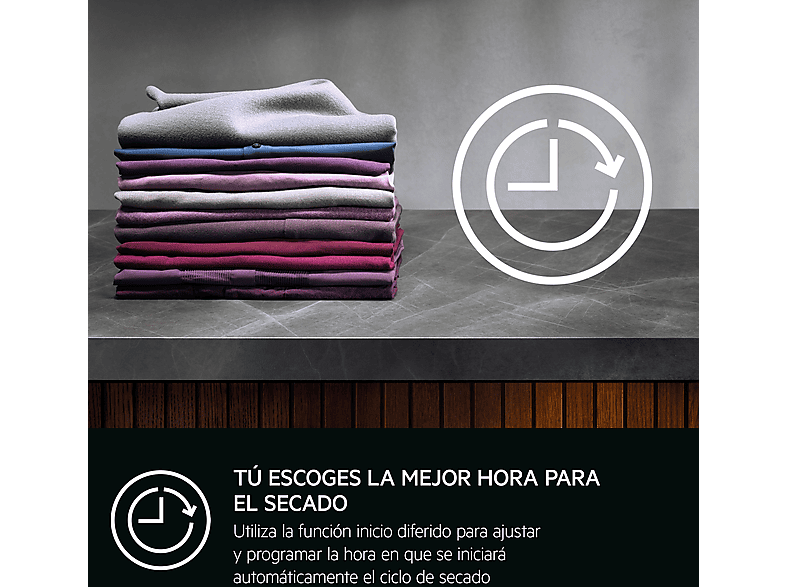 AEG Serie 7000 SensiDry TR718EBOB — Secadora bomba de calor, 8 kg, Blanco