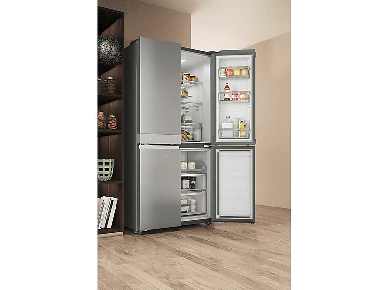 HOTPOINT HAQ9 E2L EF — Frigorífico Multipuerta, Altura 197,6 mm, Grey, No Frost, Dinámico (con ventilador)