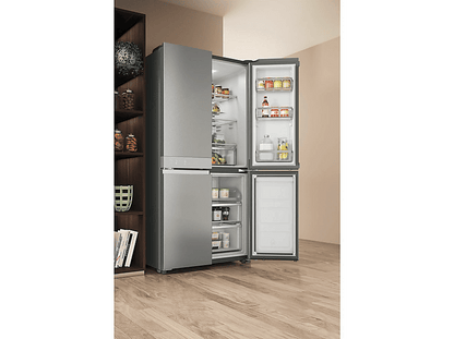 HOTPOINT HAQ9 E2L EF — Frigorífico Multipuerta, Altura 197,6 mm, Grey, No Frost, Dinámico (con ventilador)