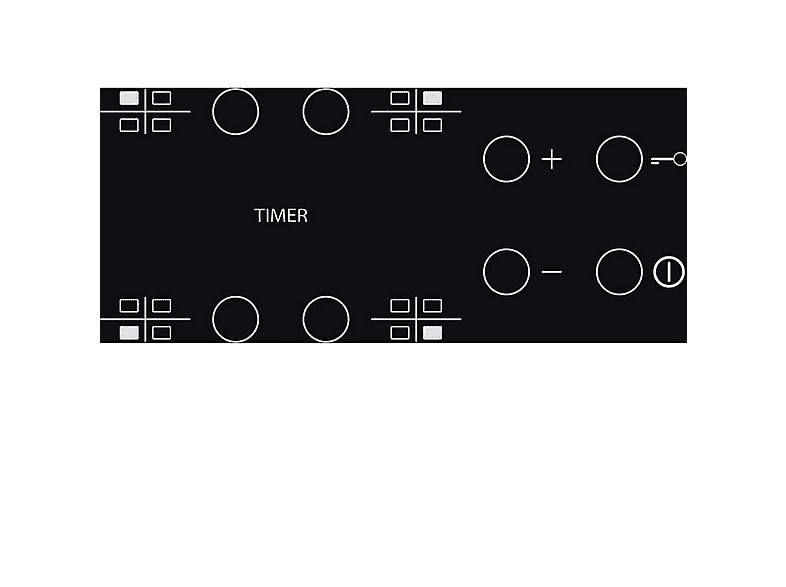 WHIRLPOOL AKT 801/NE — Placa de inducción, 580 mm, Negro, 4 zonas