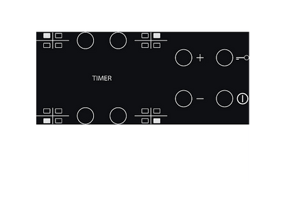 WHIRLPOOL AKT 801/NE — Placa de inducción, 580 mm, Negro, 4 zonas