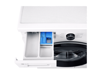 LG F4X1009NWK — Lavadora carga frontal, 9 kg, 10 programas, 1400 rpm, AI Direct Drive™