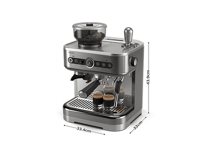 PHILIPS Barista Brew PSA3228/01 — Cafetera express, Molinillo integrado, Prensador calibrado premium, doble container de café, Capacidad 2,3l
