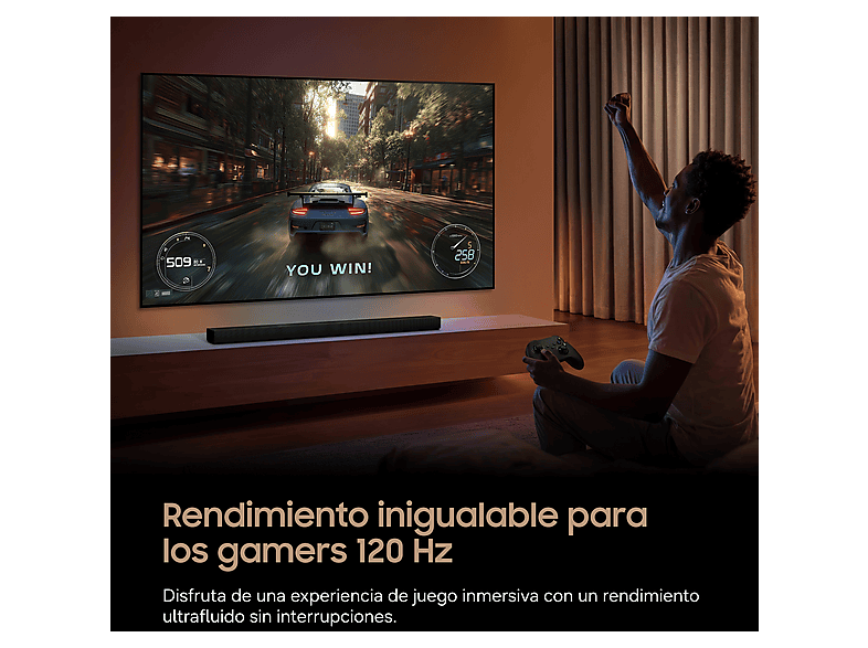 SAMSUNG TQ83S83HAEXXC — TV OLED 83", Negro, OLED 4K, NQ4 AI Gen2 Processor, Smart TV