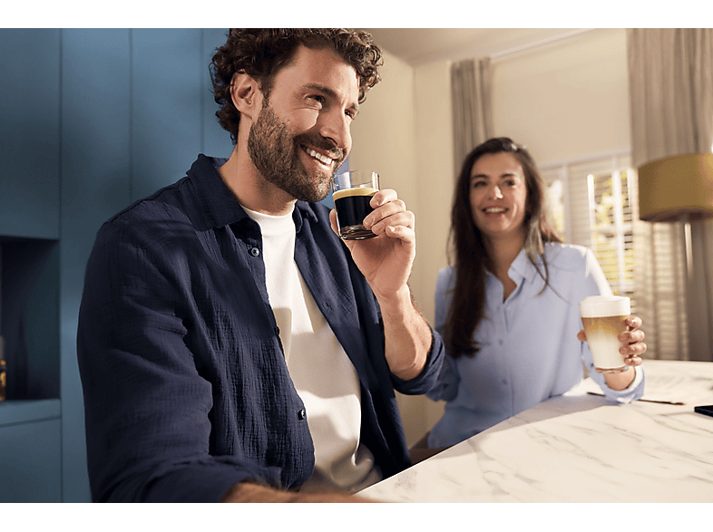 PHILIPS 3300 Series EP3321/40 — Cafetera superautomática, 1500 W, Negro, Tecnología AquaClean, 2 tazas