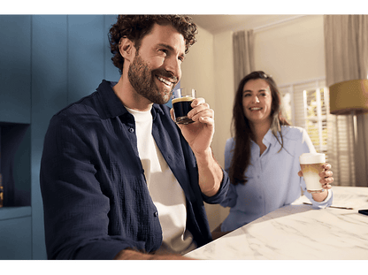 PHILIPS 3300 Series EP3321/40 — Cafetera superautomática, 1500 W, Negro, Tecnología AquaClean, 2 tazas