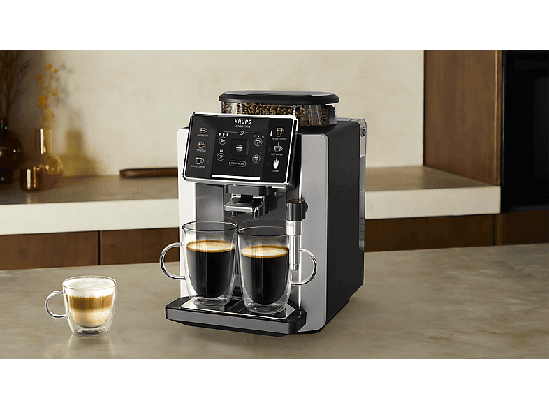 KRUPS Sensation C90 EA910E10 — Cafetera superautomática, 1450 W, 1.7 L, 6 programas, Autolimpieza