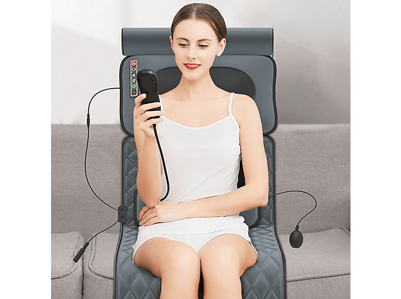 INF Colchoneta de masaje con almohadillas térmicas para masaje de cuerpo c — Masajeador, Gris