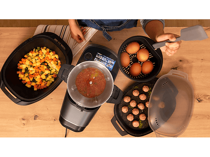 CECOTEC Mambo Touch con Jarra Habana — Robot de cocina, 1600W, Negro, 3.3 l, 37 Funciones