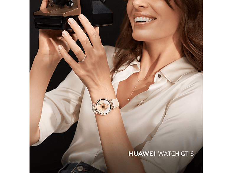 HUAWEI Watch GT6 — Smartwatch, 41mm, Bluetooth, Blanco, Pantalla AMOLED