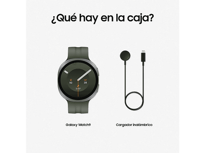 SAMSUNG Galaxy Watch9 BT 44 mm — Smartwatch, 32 GB, 2 GB RAM, Plata, 1.5"