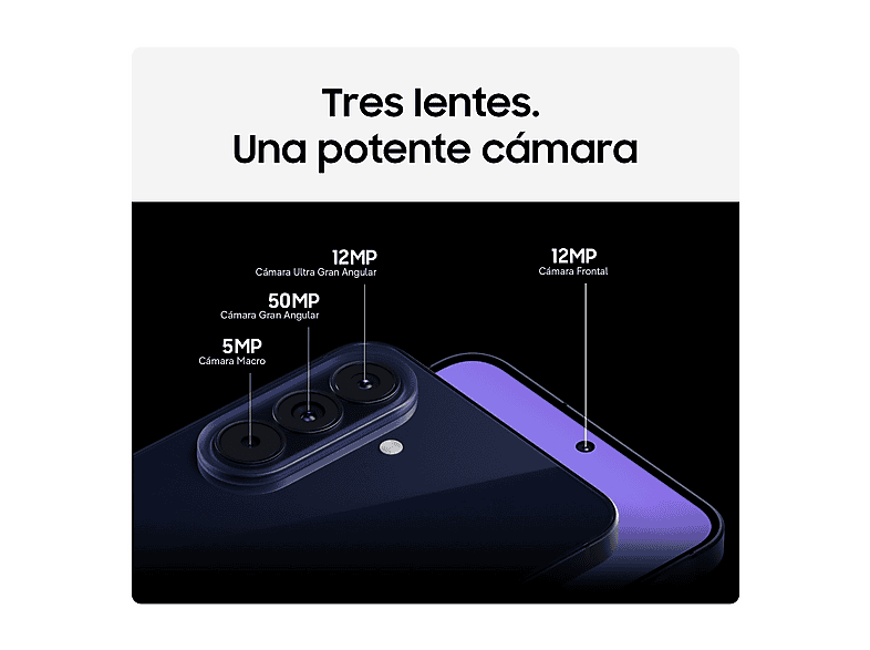 SAMSUNG Galaxy A57 — Smartphone, 256 GB, 8 GB RAM, 5000 mAh, Azul Oscuro