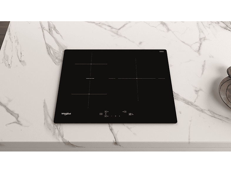 WHIRLPOOL WB Q4860 NE — Placa inducción, Zona grande 30 cm, 59 cm, Negro, 3 zonas