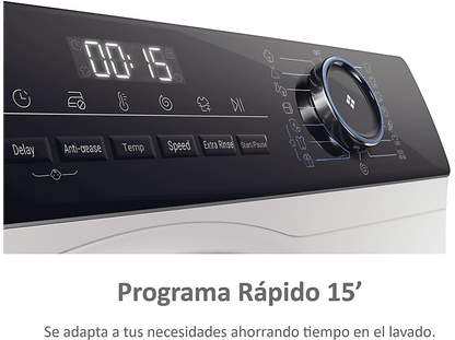 HAIER I-Pro Series 3 HW90-BP14939-S — Lavadora carga frontal, 9kg, Antibacterias, Blanco, 1400rpm