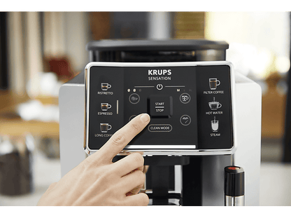 KRUPS Sensation C90 EA910E10 — Cafetera superautomática, 1450 W, 1.7 L, 6 programas, Autolimpieza
