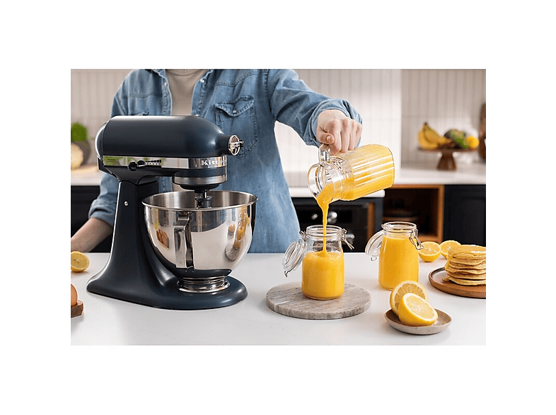 KITCHENAID 5KSM95PSEBM — Robot amasador, 250 W, 4.3 l, 58-220 RPM, Cabezal Inclinable