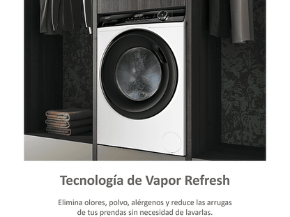 HAIER I-Pro Series 3 HW90-BP14939-S — Lavadora carga frontal, 9kg, Antibacterias, Blanco, 1400rpm