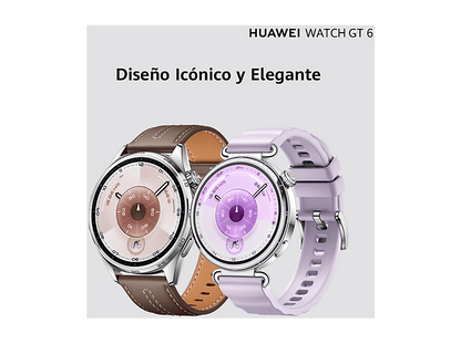HUAWEI Watch GT6 — Smartwatch, 41mm, Bluetooth, Blanco, Pantalla AMOLED