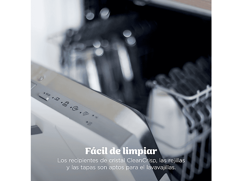NINJA CRISPi PRO — Freidora de aire, 2050 W, 2 Recipientes de Vídrio: 5..7L y 2.3L, Verde, 5.7 l