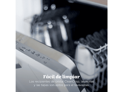 NINJA CRISPi PRO — Freidora de aire, 2050 W, 2 Recipientes de Vídrio: 5..7L y 2.3L, Verde, 5.7 l