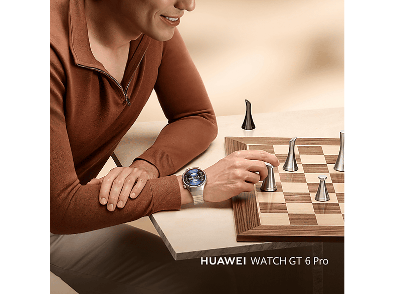 HUAWEI Watch GT6 Pro — Smartwatch, 46mm, Titanio, Pantalla AMOLED, 21 días Autonomía