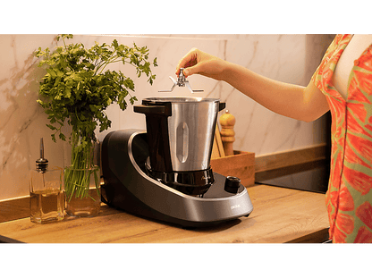 CECOTEC Mambo 11090 Habana — Robot de cocina, 1600W, Negro, 3.3 l, 37 funciones