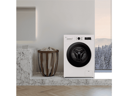 LG F4X1009NWK — Lavadora carga frontal, 9 kg, 10 programas, 1400 rpm, AI Direct Drive™