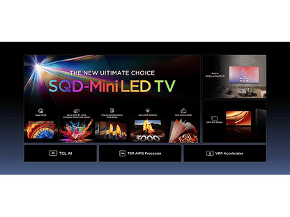 TCL 65C8L — TV SQD-Mini LED 65", 144Hz, Negro, UHD 4K, 5000 nits