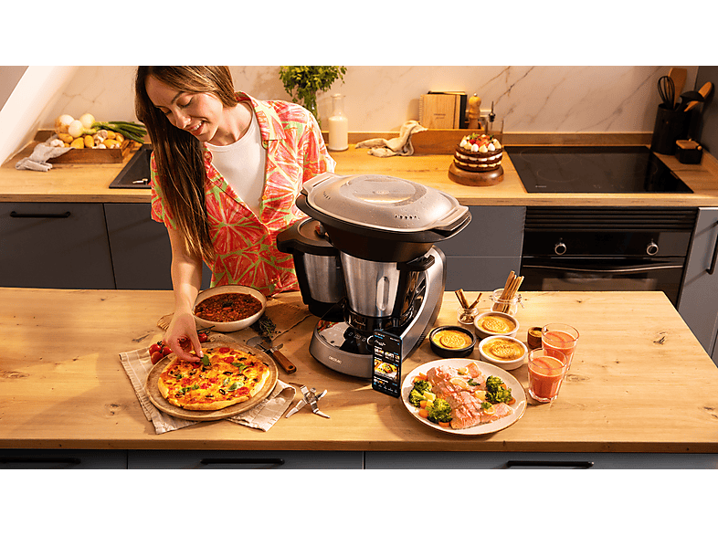 CECOTEC Mambo 11090 Habana — Robot de cocina, 1600W, Negro, 3.3 l, 37 funciones