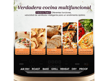 COSORI Turbo Tower Pro Smart™ Chef Edition — Freidora de aire, 2630 W, Negro, Doble Resistencia, 10.8 l