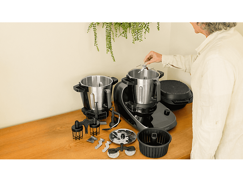 CECOTEC Mambo CooKing Total Gourmet — Robot de cocina, 2200W, Dispensador, Autolimpieza, Inox