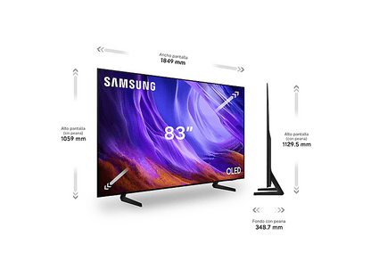SAMSUNG TQ83S83HAEXXC — TV OLED 83", Negro, OLED 4K, NQ4 AI Gen2 Processor, Smart TV