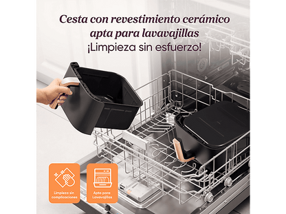 COSORI Turbo Tower Pro Smart™ Chef Edition — Freidora de aire, 2630 W, Negro, Doble Resistencia, 10.8 l