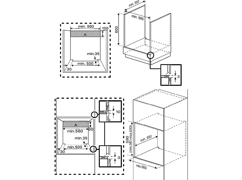 BEKO BBSE12120XD — Pack Horno + Placa, 59 cm, Inox, Horno Multifunción, 72 l
