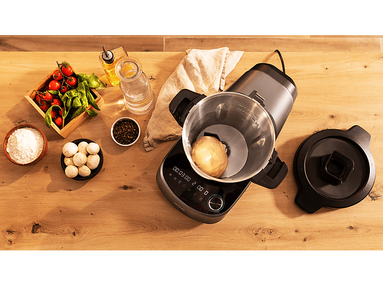 CECOTEC Mambo 11090 Habana — Robot de cocina, 1600W, Negro, 3.3 l, 37 funciones